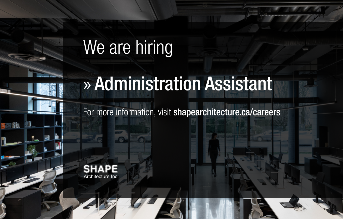 STUDIO UPDATE: Administrative Assistant Position - SHAPE Architecture